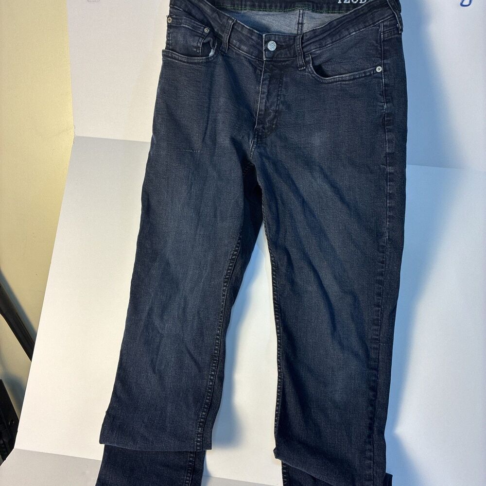 IZOD Men's 34x34Straight Fit Comfort Stretch Denim Blue Jeans